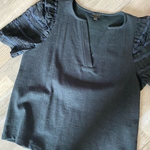 Anthropologie // Ruffle Sleeve Top
